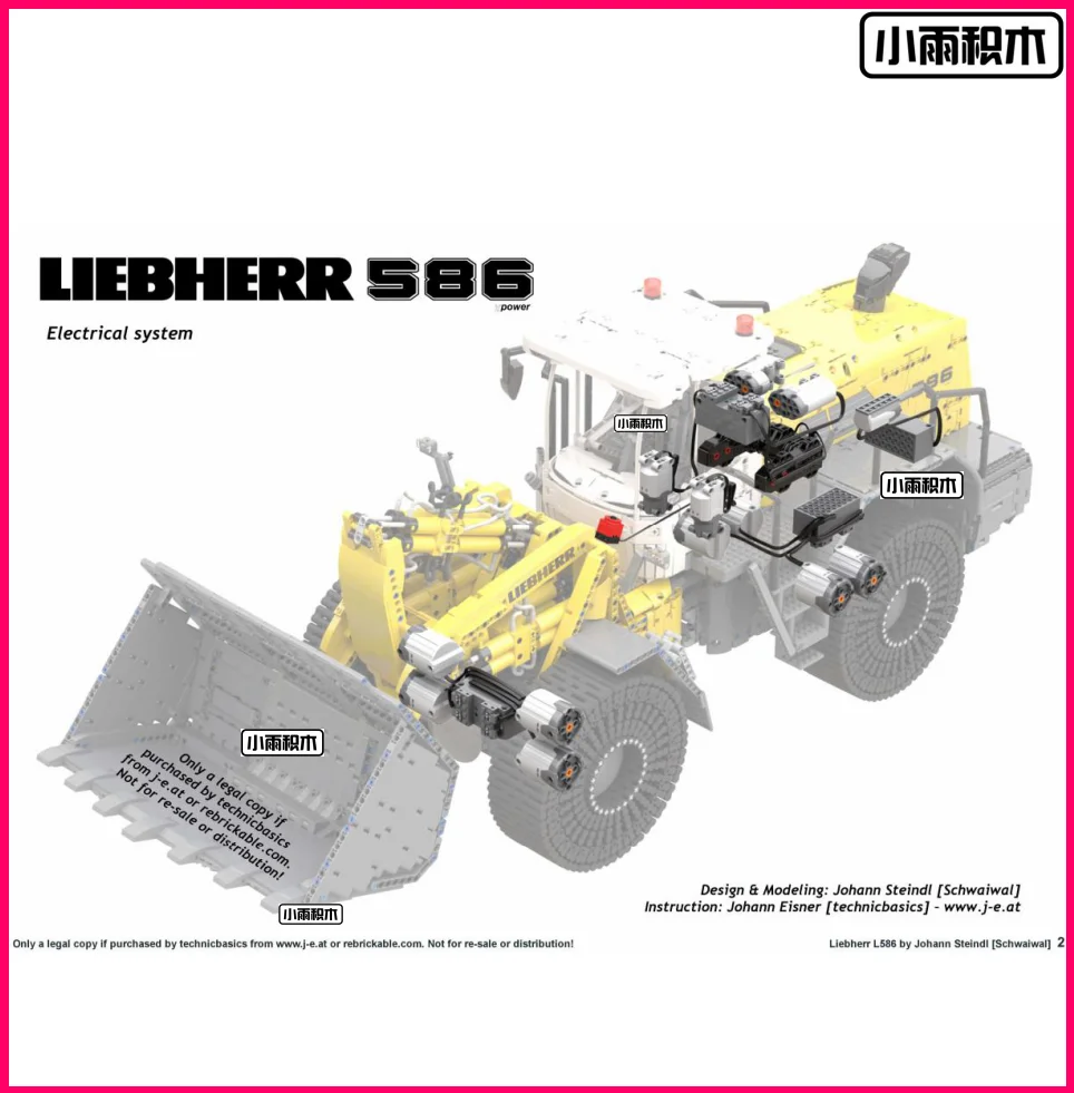 Verkauf Bausteine Kompatibel Mit Lego Montage Technologie Liebherr L586 Loader Elektrische Fernbedienung Modell Kinder Puzzle