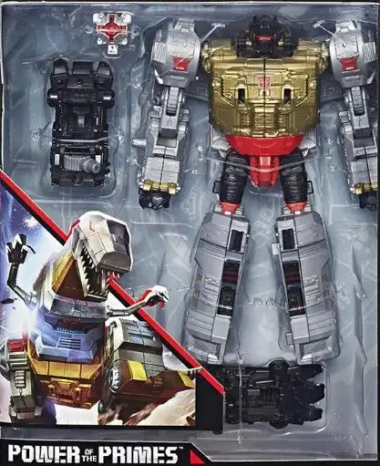 with retail box Лидер класса мощность Prime Grimlock Voyager класс фигурки грузовик автомобиль Классические игрушки для мальчиков детей с розничной коробкой - Цвет: with retail box
