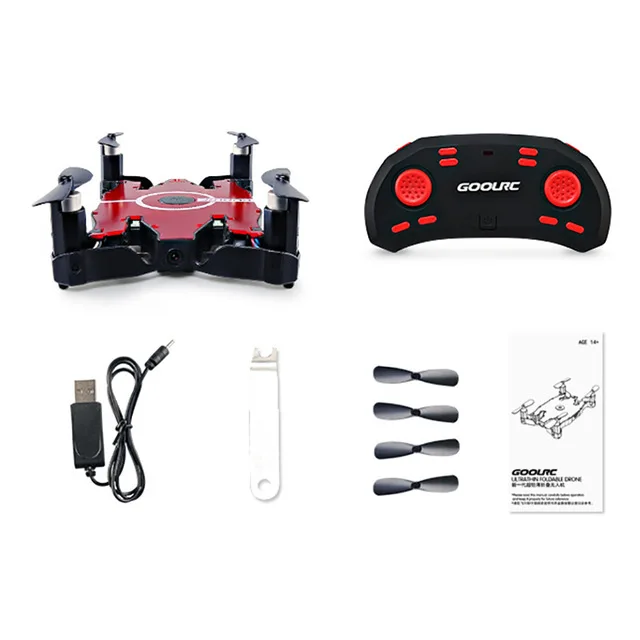 Красный JJR/C JJRC H49 SOL ультратонкий Wi-Fi FPV селфи Дрон 720P камера Авто Складная Рука высота удержания RC Квадрокоптер VS H37 H47 E57 Дрон - Цвет: Красный