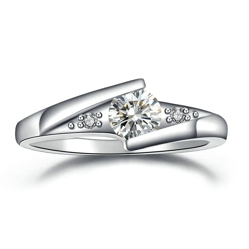 

CLASSIC 925 SILVER COLOR RING AAA ZIRCON PLATINUM DIAMOND RING FOR WOMEN ENGAGEMENT WEDDING RING GEMSTONE STONES FINE JEWELRY