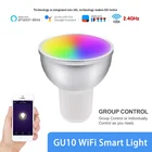 Светодиодная лампа GU10 RGBCW с регулируемой яркостью, умный Точечный светильник, работает с приложением Alexa Google Home для умного дома, 5 Вт