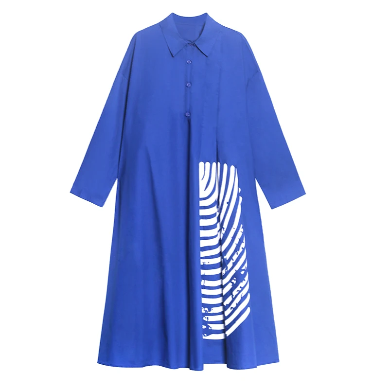 

Women Black Patter Print comfortable Dress vestido Loose Fit ladies streetwear Dress 2021