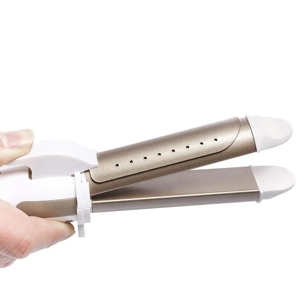 Выпрямитель для волос 2 в 1 Плойка дома дорожная пластина ролик быстрого нагрева