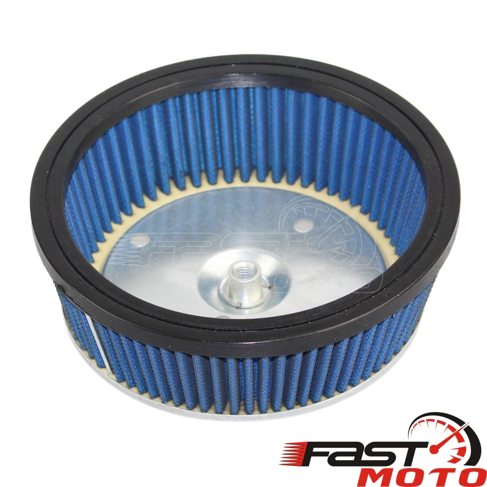 Воздушный фильтр для мотоцикла СИНИЙ конический круглый сменный воздушный