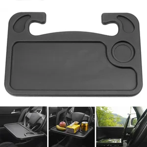 car steering wheel work food tray desk mount stand portable laptop holder auto accessories cup holder free global shipping