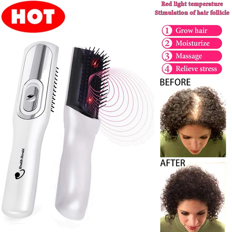 Инфракрасная Расческа для роста волос массажер расческа лазерного массажа