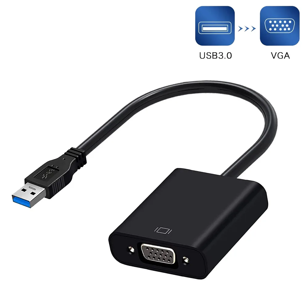 usb 3 0 to vga adapter multi display converter external video graphic card portable usb 3 0 to female vga converter for pc hdtv free global shipping