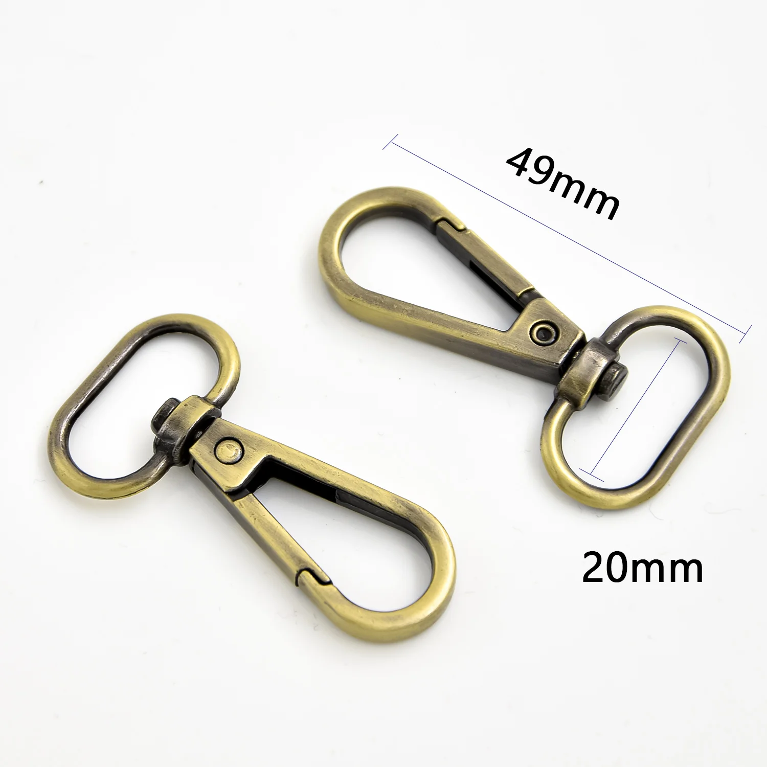 10 шт. овальное кольцо металлическая Поворотная застежка карабин для