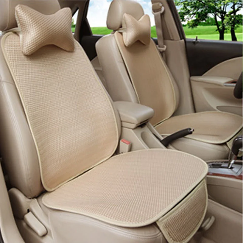 

Воздухопроницаемые чехлы для автомобильных сидений из ледяного шелка, подходят для большинства автомобилей/Летняя крутая подушка для сиде...