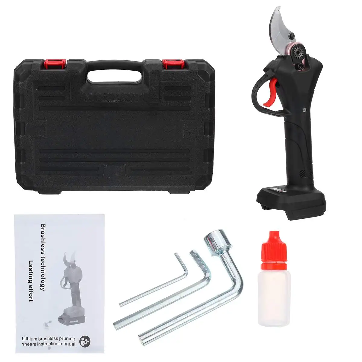 

900W 18V Rechargeable Electric Pruning Scissors 4 Gear 30mm Pruning Shears Garden Pruner Secateur Branch Cutter Cutting Tool