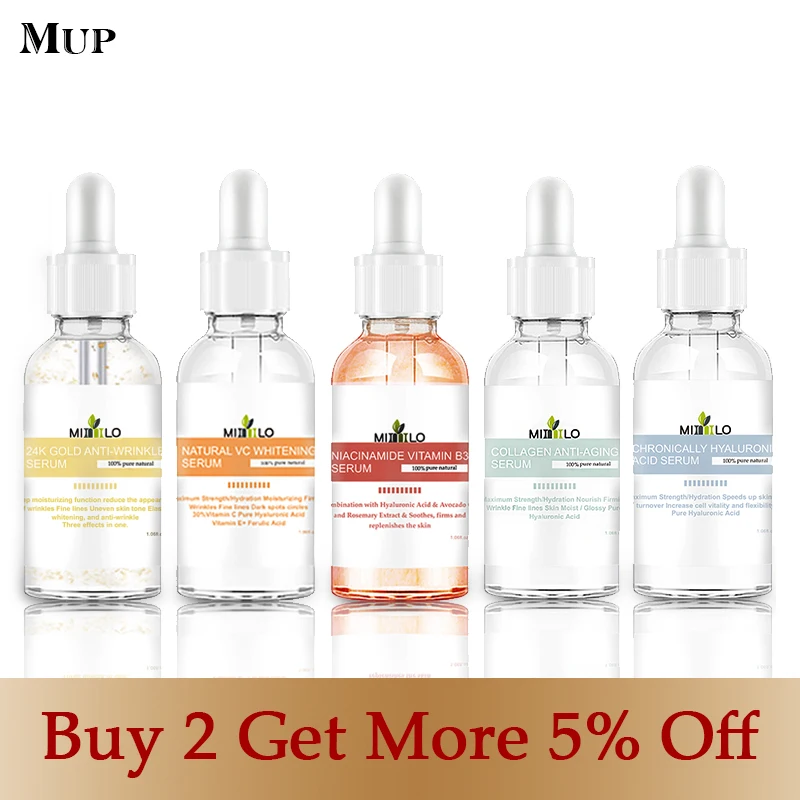 24-каратная Золотая увлажняющая эссенция чистая гиалуроновая кислота сыворотка