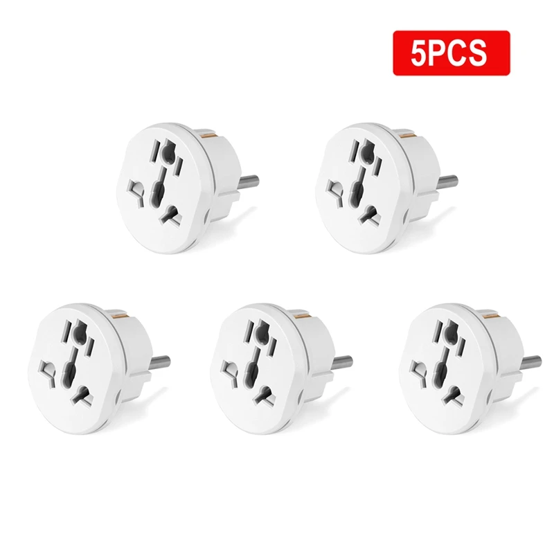 Переходник с вилкой для США на евророзетку 15 А 125 В 1/3/5/7/9 шт. переходник ЕС