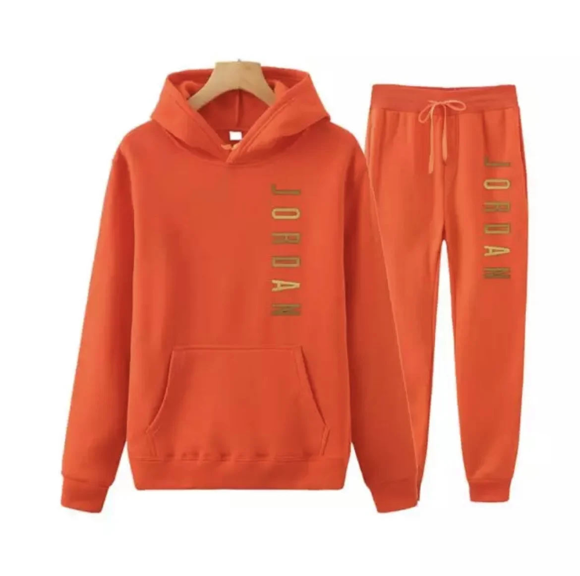 

2-piece sportswear men's letter printed hooded sweatshirt + pants pullover hooded sportswear suit casual loose men's clothes new