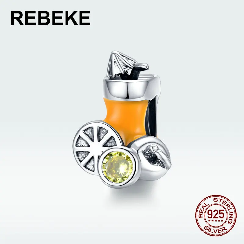 Лето 2020 очаровательные эмалированные бусины с соком 100% Стерлинговое Серебро 925