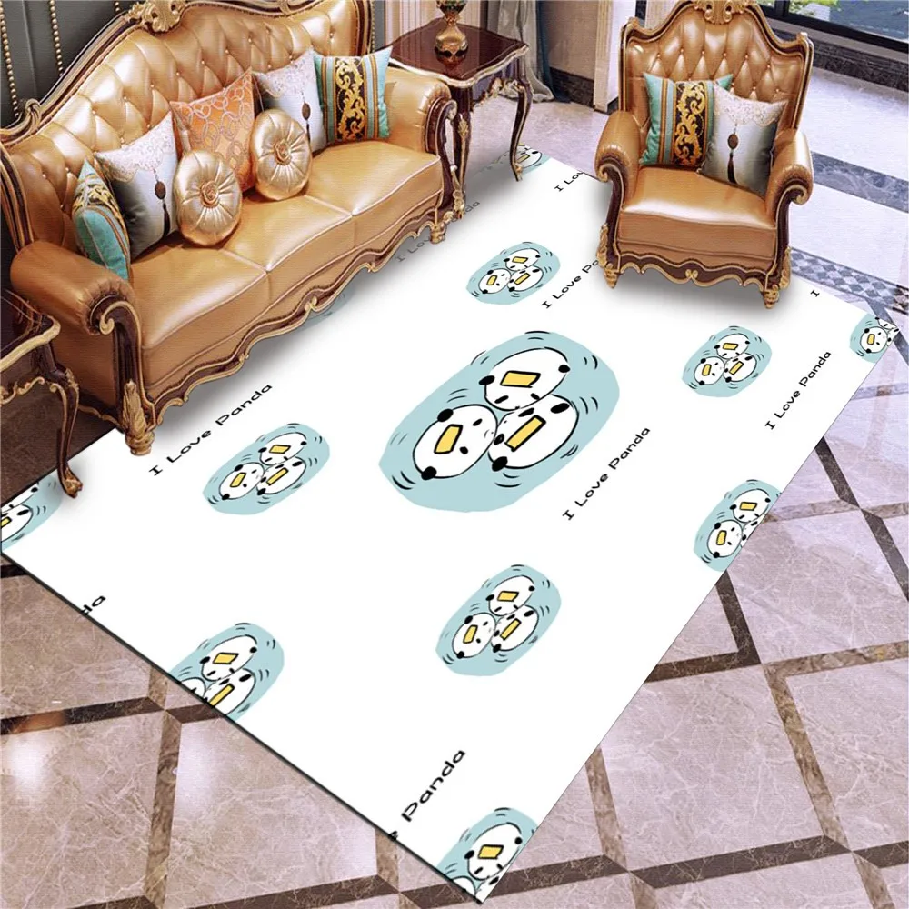 3D печати ковер с изображением панды из мультфильма Животные для Гостиная