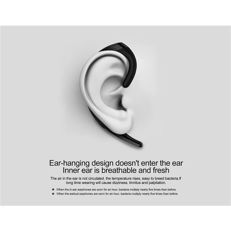 OVEVO Q12 над наушниками bluetooth Беспроводные Бизнес одиночные наушники с микрофоном