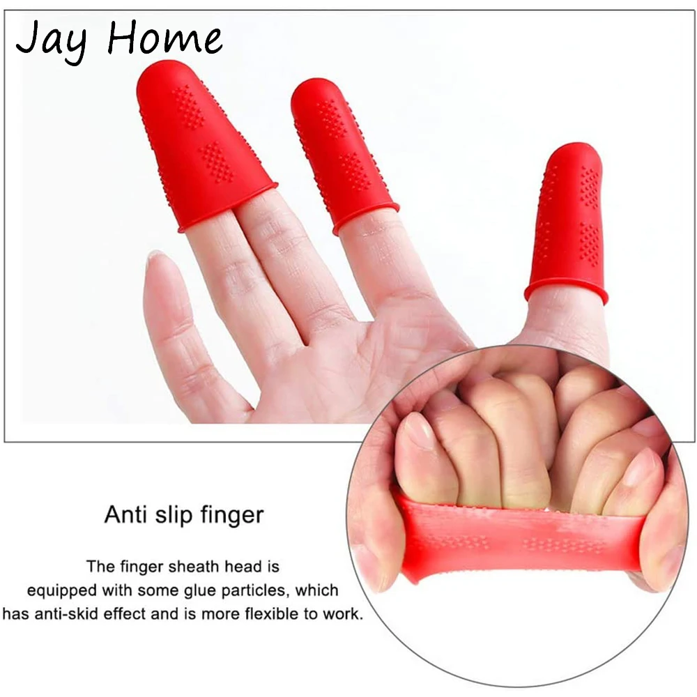 3/5Pcs Silicone Finger Protectors Covers Caps for Scrapbooking Sewing DIY Crafts Ironing Embroidery Needlework Thimble | Дом и сад