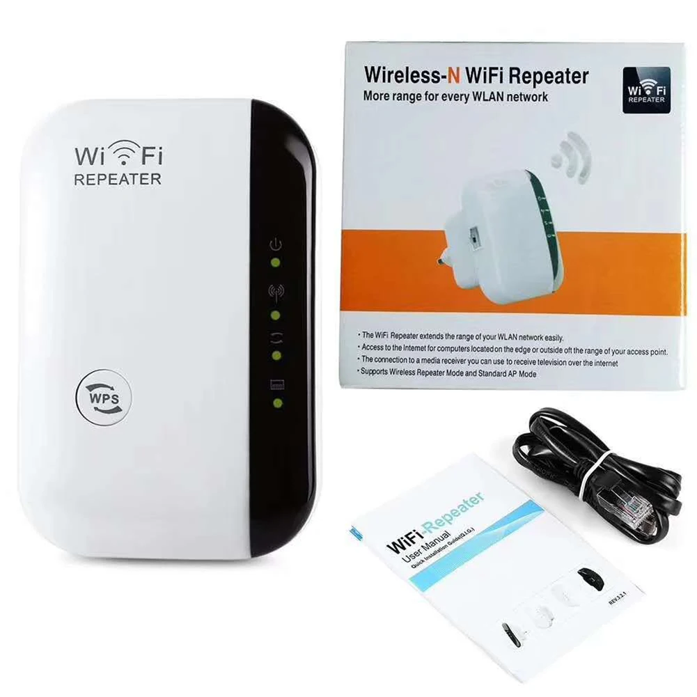 

Wireless Wifi Repeater 2.4G 300Mbps Network Wifi Extender Long Range Signal Amplifier Internet Antenna Signal Booster Access Poi