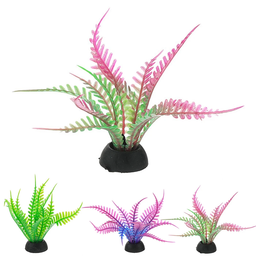 

3 Kinds Artificial Aquarium Decor Plants Realistic Water Weeds Ornament Aquatic Plant Fish Tank Grass Decoration Accessories