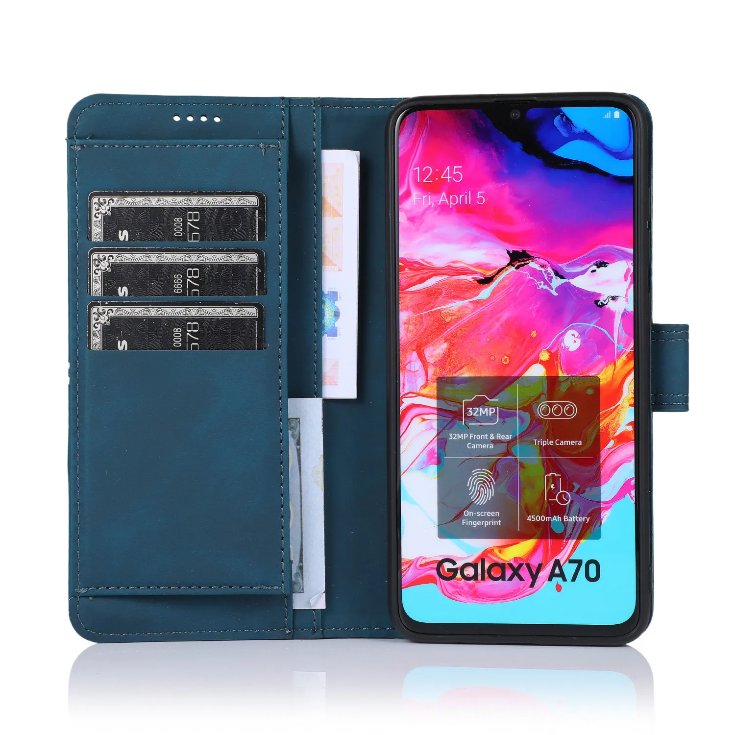 Leather Case For Samsung Galaxy A70 A70S Funda Cover Magnetic Flip Retro Wallet Stand Phone Bag On A 70 70S Coque | Мобильные