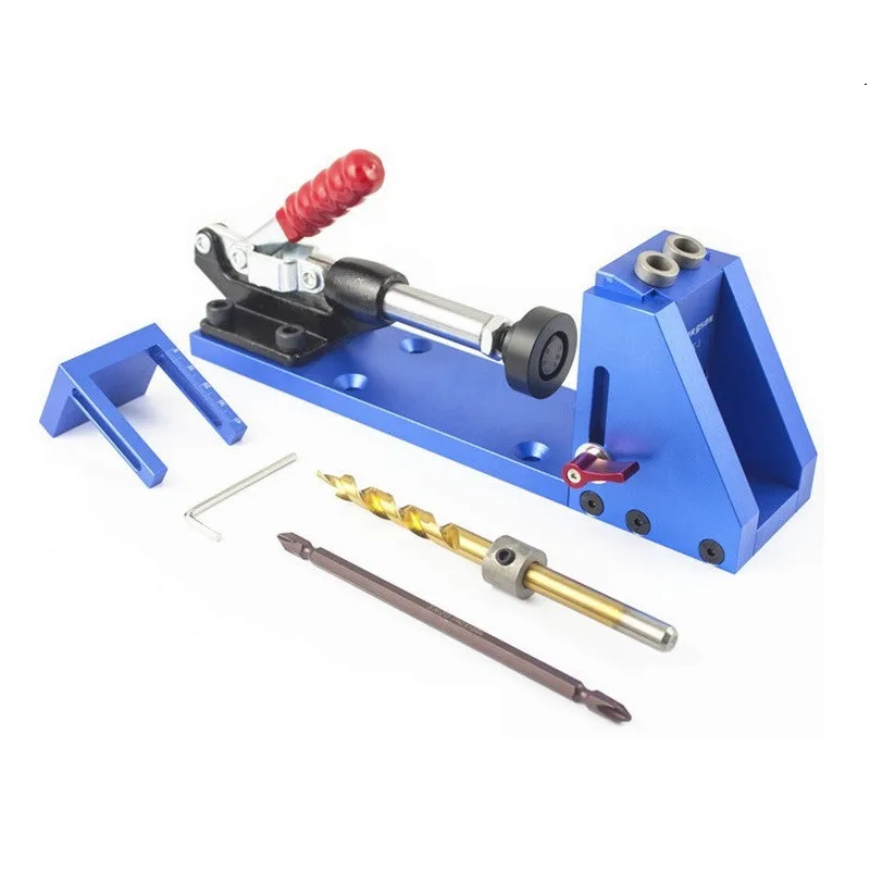 Карманный Набор для зажима отверстий мини направляющая дрели с шаговым сверлом 9