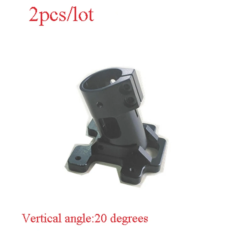 

Yuenhoang 2PCS 20mm CNC Tripod Fixing Seat Landing Gear Mount Bracket Vertical angle 20 Degree for RC UAV/Drone Model Toy Parts