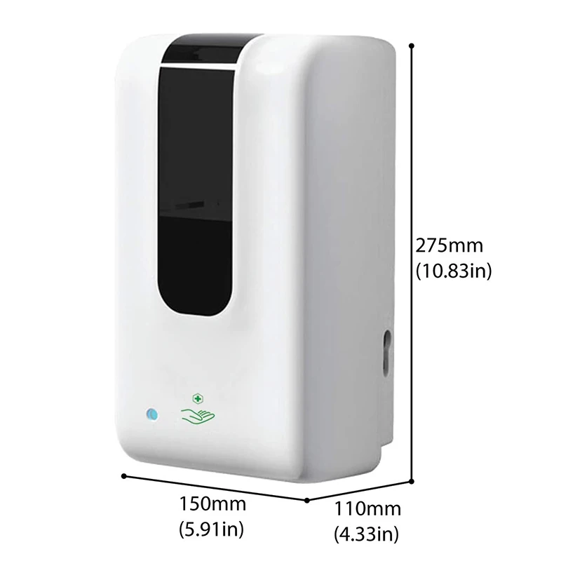 

Hospital Hand Spray Cleaner Soap Dispenser Automatic Touchless Wall Mounted for Restaurants Home 1200ml DC120