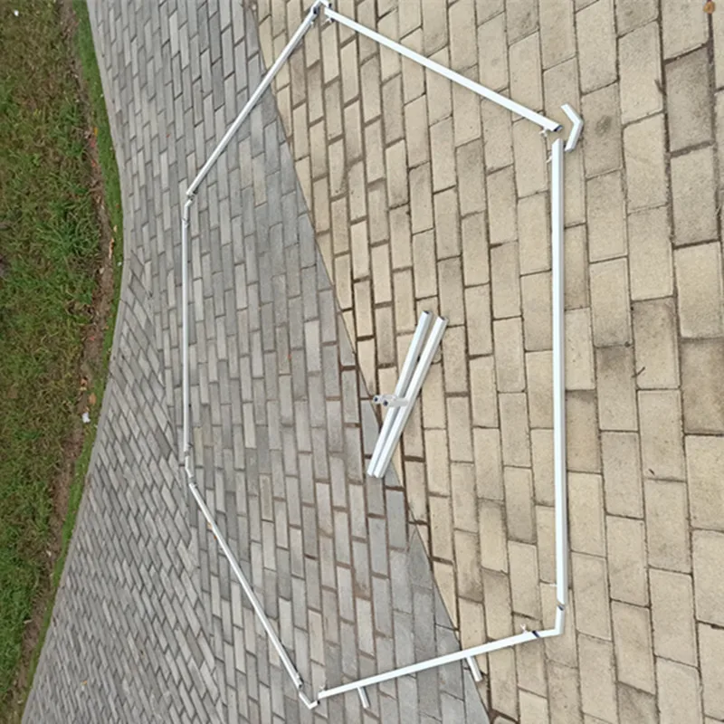 Pаспродажа Свадебная АРКА железная круглая рамка свадебный фон для сцены кованая декоративная подставка для цветов Шестигранная Арка полка Свадебный...