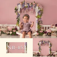 newborn photography background baby girls colorful flowers birthday party decoration children backdrops for photo studio props