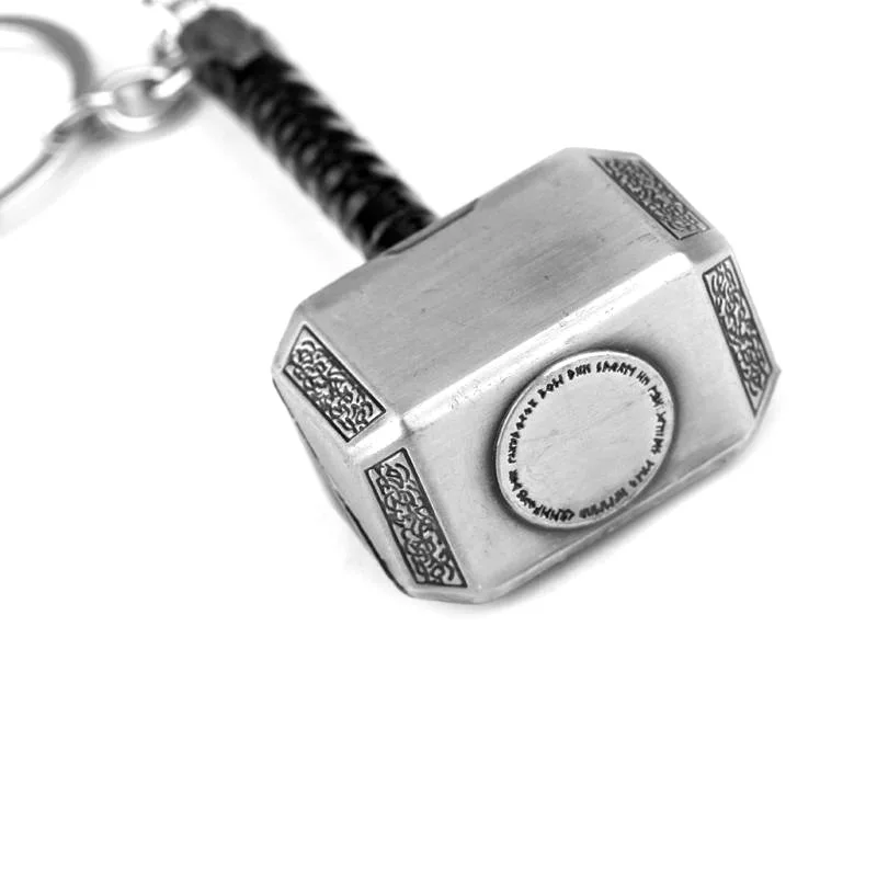 Thor Hammer металлические брелки Мстители 4 Темный мир супергерой оружие Железный человек брелок для женщин мешочек для украшений аксессуары