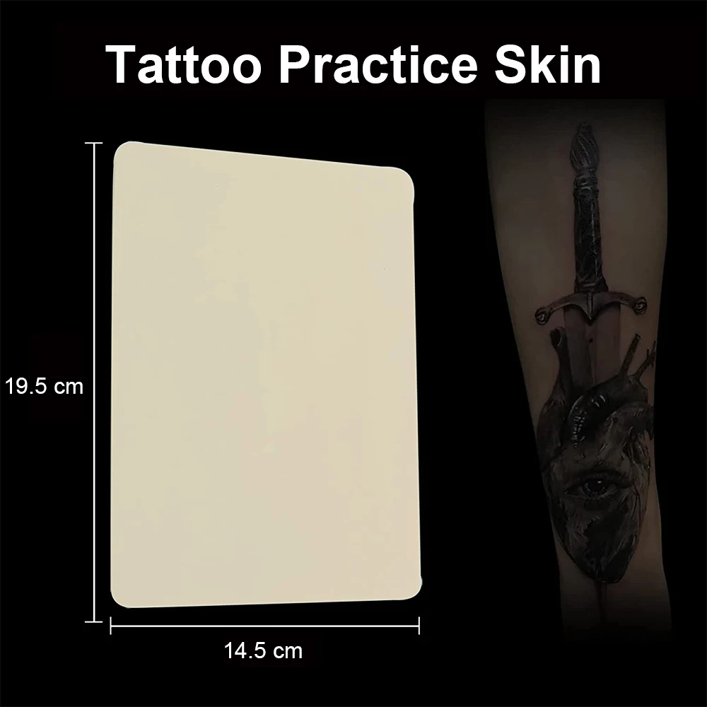 EMALLA 3/5/8/10/15/20/25PCS 15*20*0.1cm Blank Tattoo Practice Skin Double Permanent Makeup Fake Microblading Eyebrow | Красота и