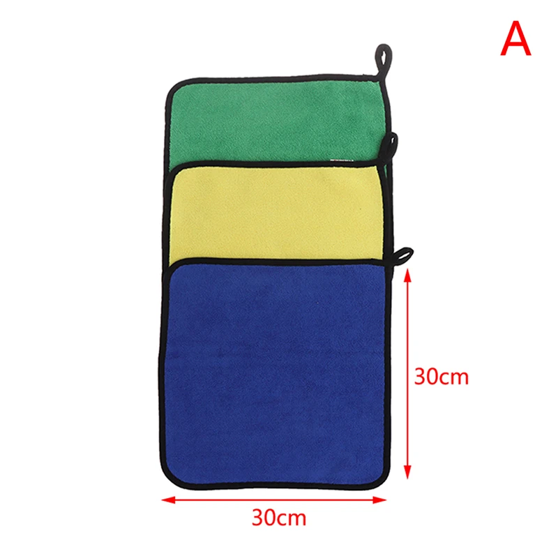 

3 PCs Extra Soft Car Wash Microfiber Towel Car Cleaning Drying Cloth Car Care Cloth Detailing Car WashTowel Never Scrat wipe