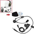 Y-образный микрофон Kenwood PTT, Комплект разъемов для наушников Ховарда Leight Impact, шумоподавление ZOHAN EM054, коммуникация