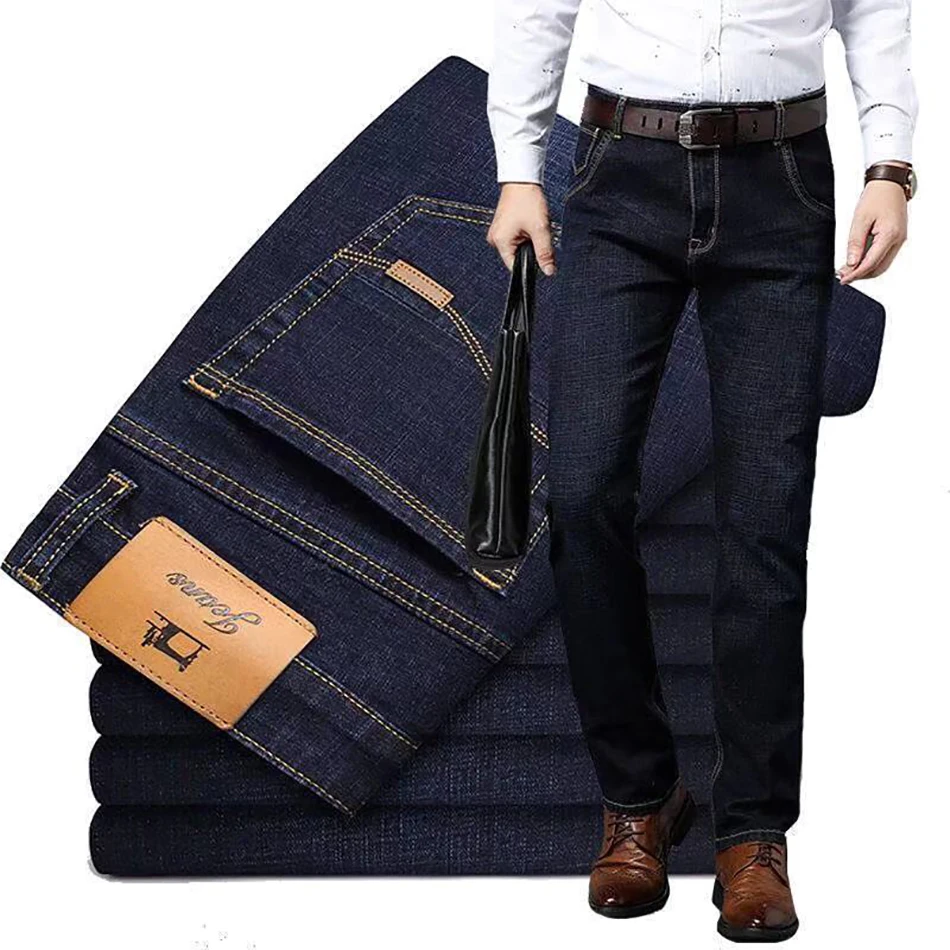 New Loose Men Jeans Men's Pants Simple Design High Quality Fabric Comfortable Design Students Daily Casual Straight Denim Pants