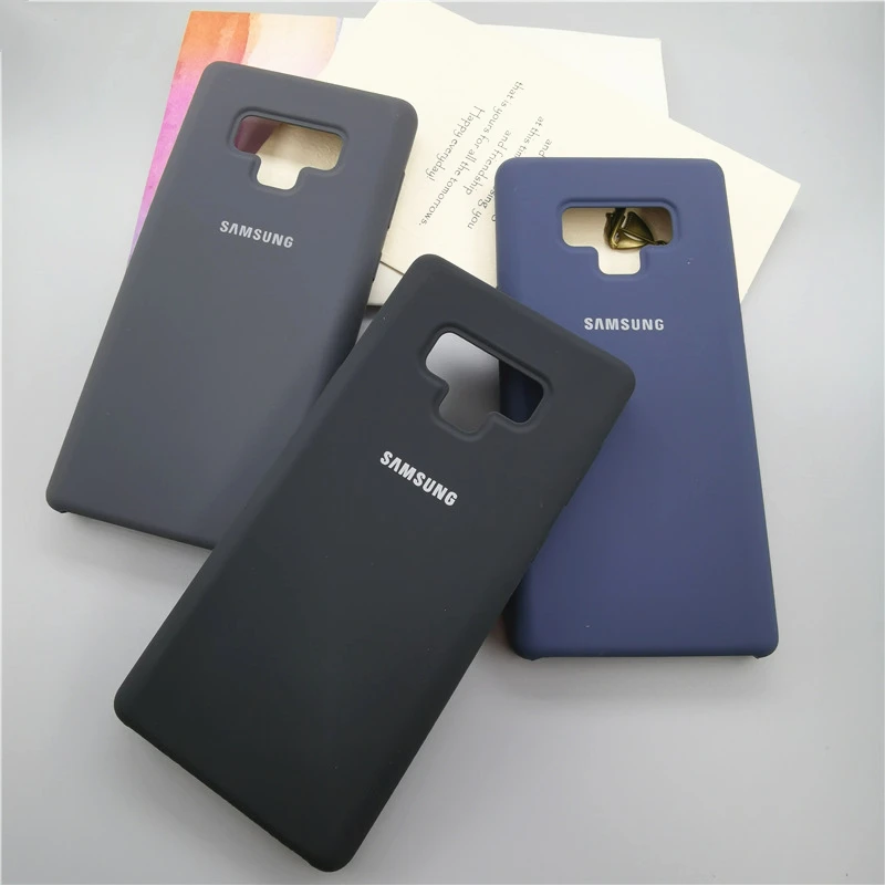 Шелковый мягкий жидкий силиконовый чехол для Samsung Galaxy Note 9 N9 с розничной