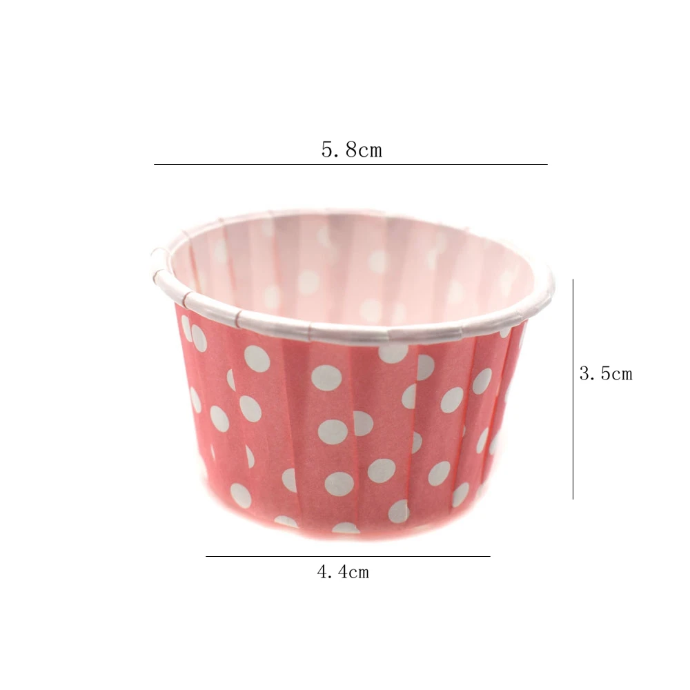 Подметальные машины 21 шт. Ретро Винтажные бумажные чашки в горошек для кексов