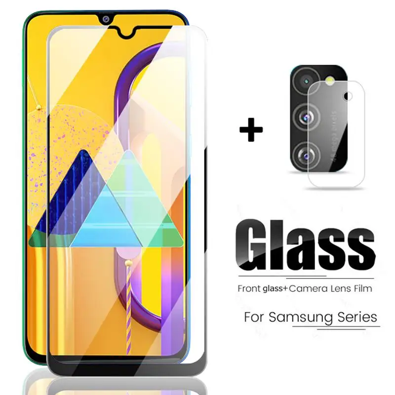 2 в 1 Камера объектив для samsung Galaxy A50S M10S A70S A30S A20S A10S Экран протектор Стекло M30S A70 A50 A40