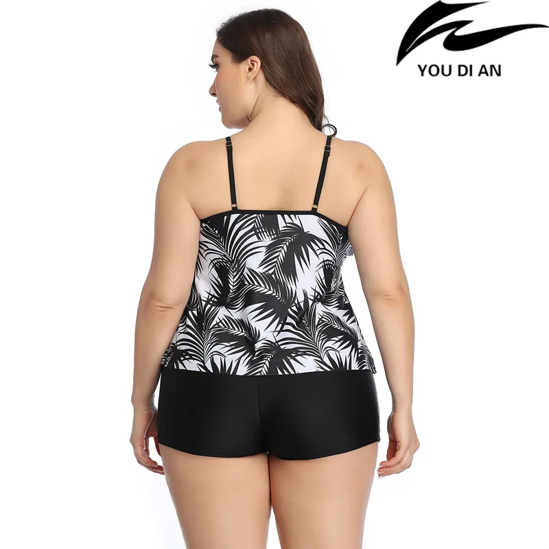 Женский купальный костюм 2020 размера плюс из двух частей большой российский