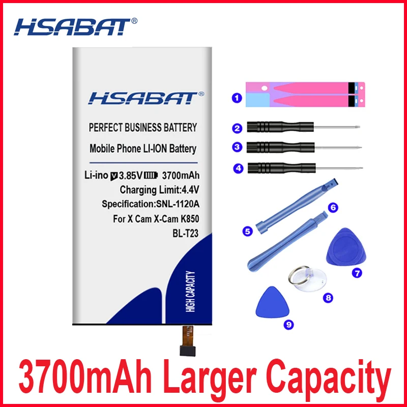 HSABAT запасной аккумулятор 3700mAh Аккумулятор для LG X Cam BL T23 K580 K580Y F690 K580DS|battery for|battery for