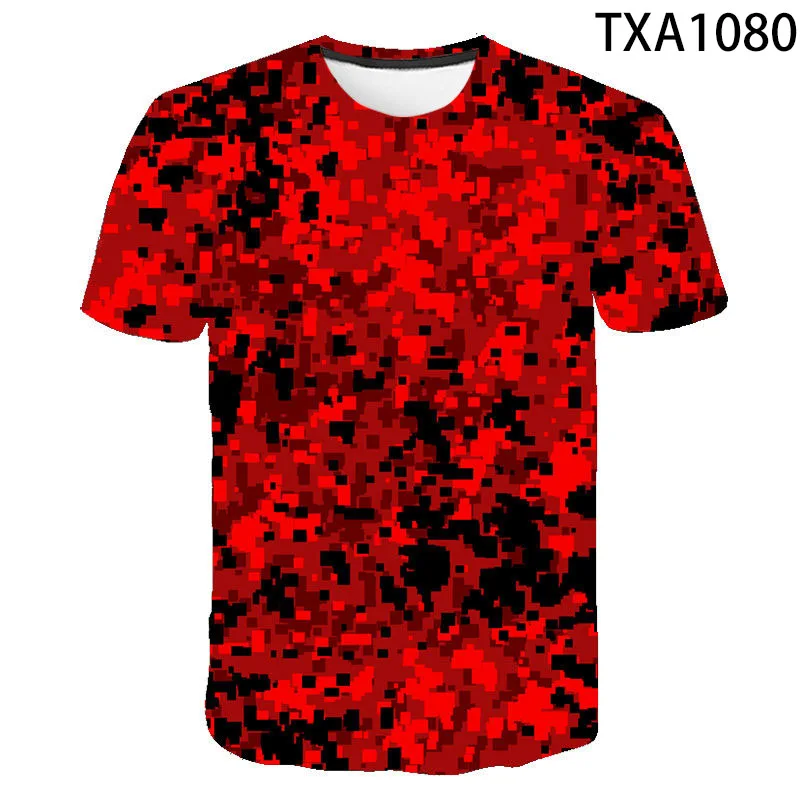 

Summer Casual Men Women Children 3D Printed Short SleeveT-shirt Camouflage Fashion Streetwear Boy Girl Kids Cool Tops Tee