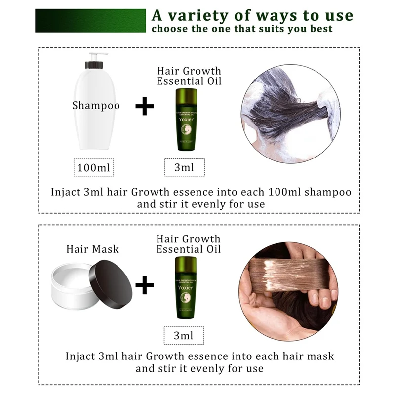 20 мл масло для роста волос эссенция лечение выпадения питательная кожа