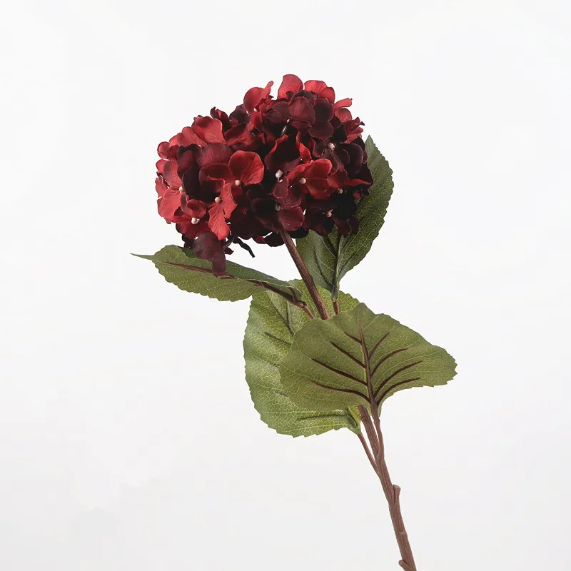 European retro style simulation single 68cm Ziyang big hydrangea home model decoration flower arrangement artificial fake | Дом и сад