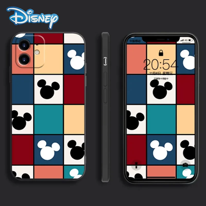 

Disney Mickey Minnie Cartoon Mobile Phone Case for iPhone 13 12 11 Pro Max Mini XR XS Plus Cute Colourful Cellphone Back Covers