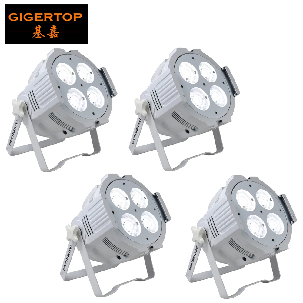 

TIPTOP 4 X 50W LED Par COB 200W Warm White Cold White Lighting DMX Control Sound Activated LED Par Light Stage Lighting x 4