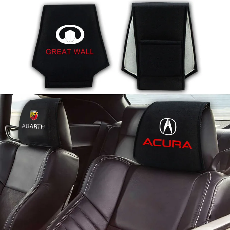 

1pcs Car Seat Backrest Headrest Cover Pillow Towel For Ssangyong Actyon Rexton Korando Rodius Kyron Tivoli Musso XLV Stavic