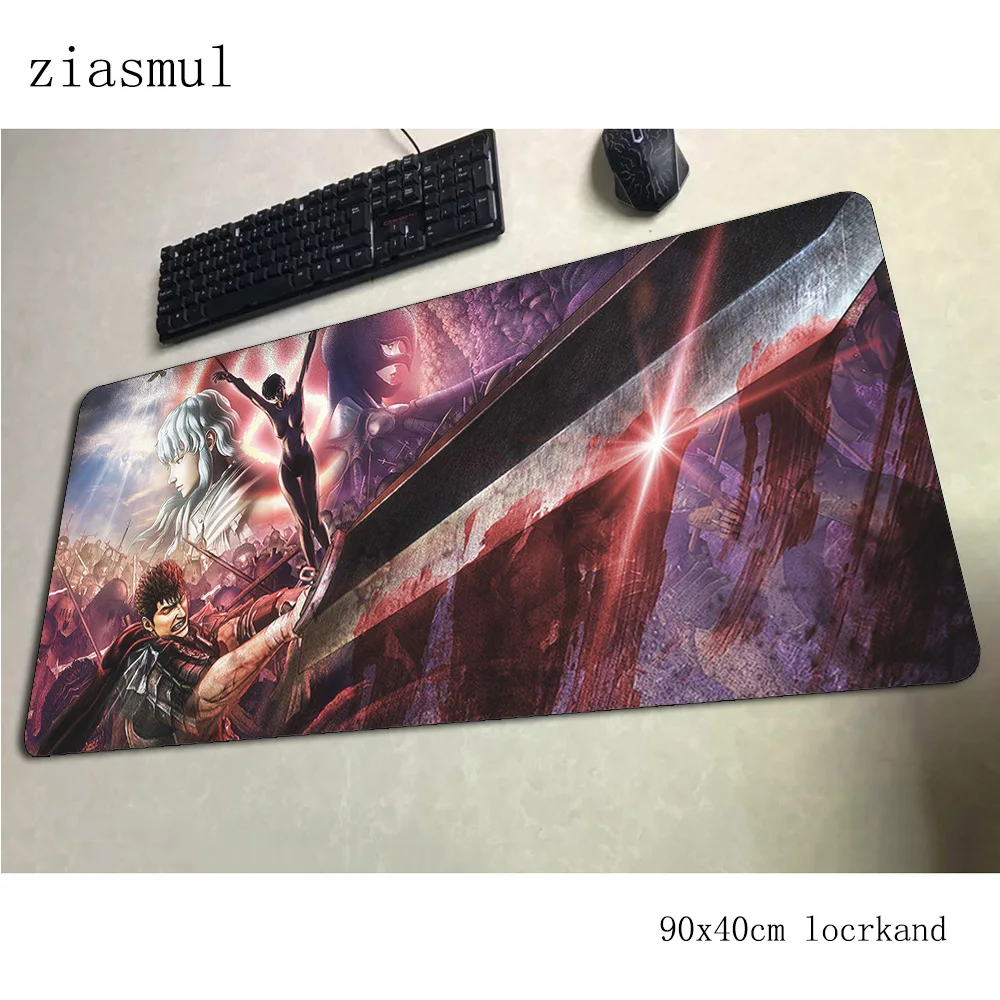 Berserk padmouse 900x400x3 мм игровой коврик для мыши игровой большой коврик для мыши геймерский компьютерный стол дешевый коврик notbook mousemat pc