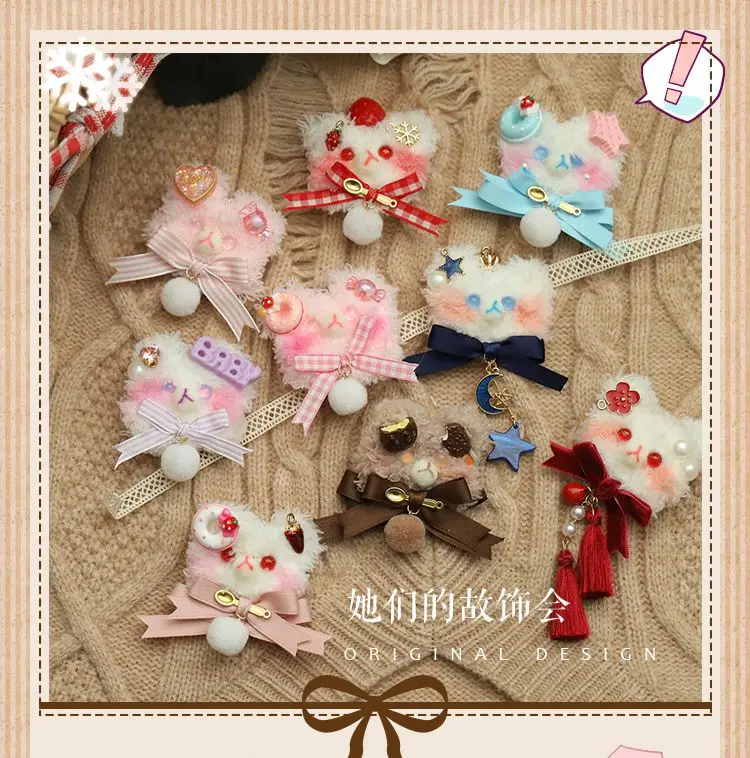 

Медведь женские аксессуары для волос для маленьких девочек мягкая плюшевая обруч для волос, заколка для волос для женщин и девушек украшени...