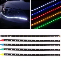 car led strip light car styling decorative ambient light 30cm 15 smd lamp waterproof led atmosphere light for car accessories
