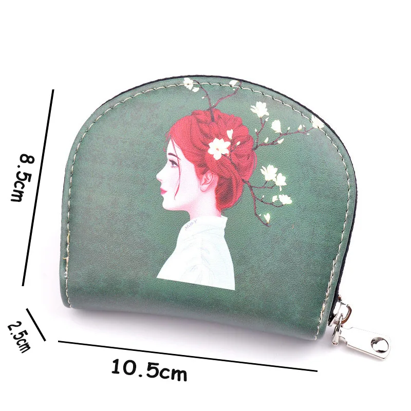 Кошелек для женщин с рисунком животных на молнии детское портмоне милый женский