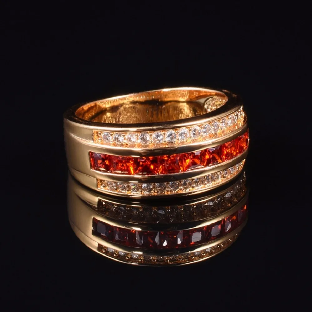 Роскошное обручальное кольцо для мужчин и женщин Ювелирное Украшение с